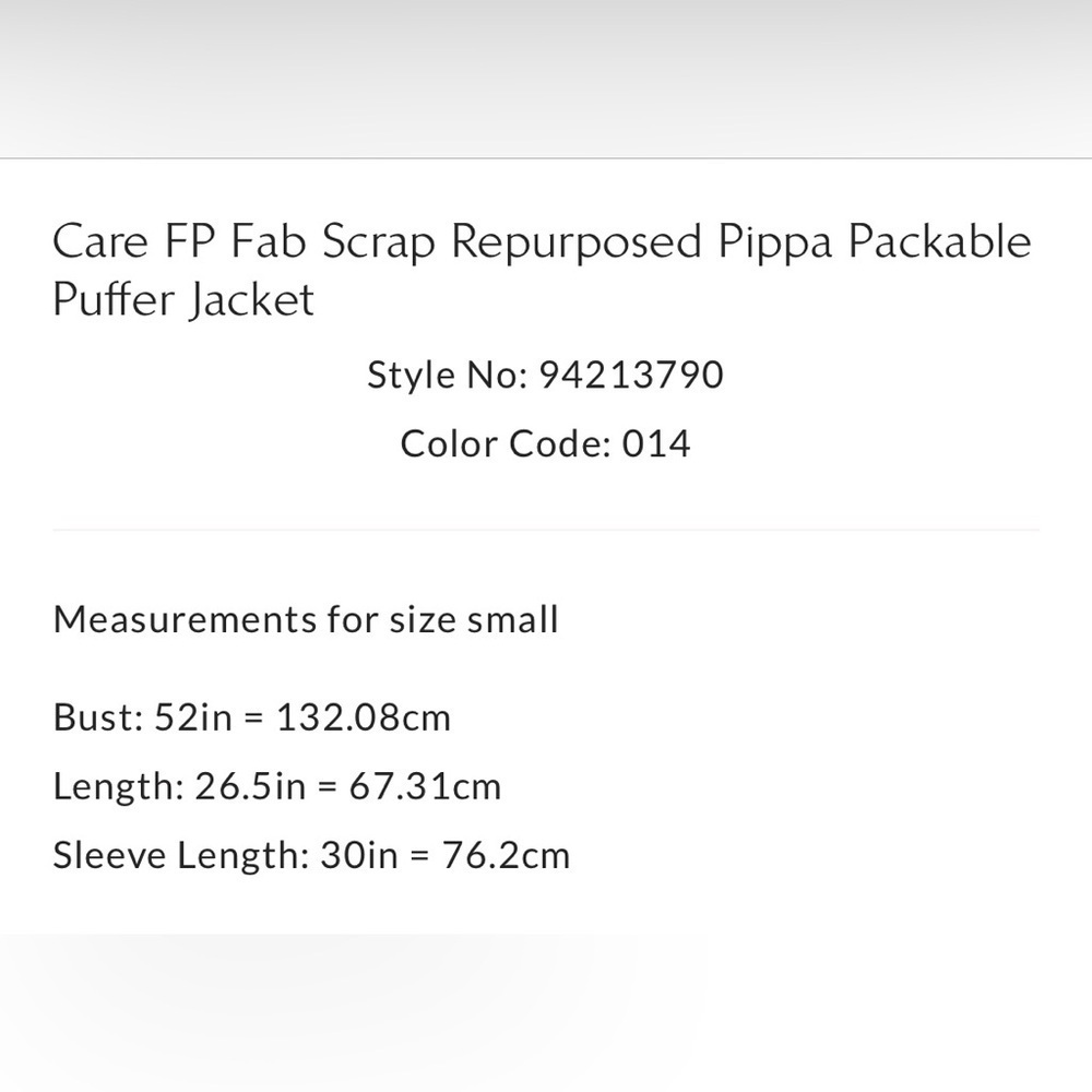 Free People Scrap Repurposed Pippa Packable Puffer Size Medium NWT - Picture 7 of 17